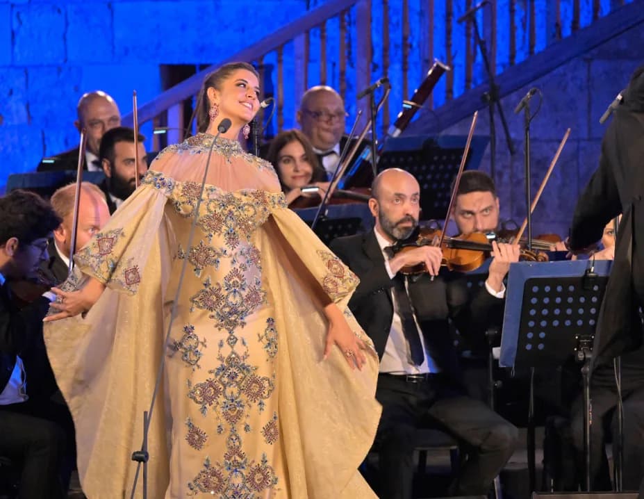 Farrah El Dibany opens the Beiteddine Art Festival in Lebanon